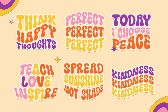 Happy Funky Font PNG with transparent background - Preview 1