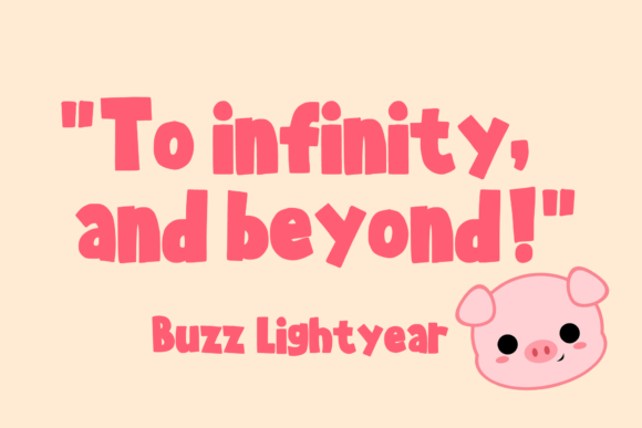 Pink Piggy Font PNG with transparent background - Preview 1