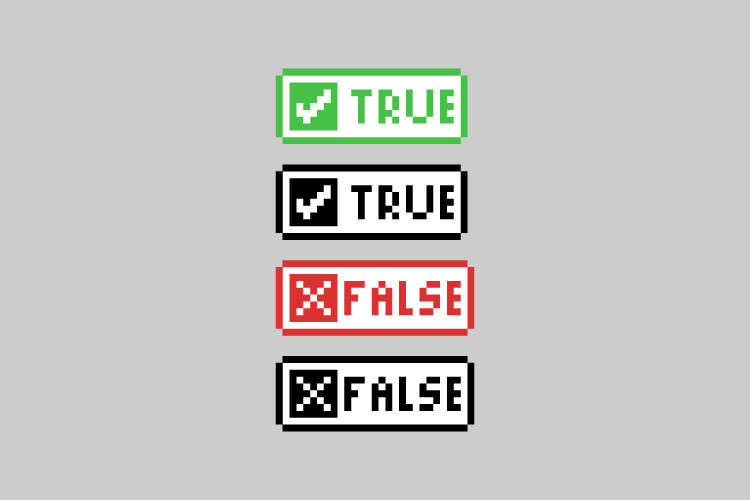 Pixel Art Button True and False Design Graphic by Muhammad Rizky ...