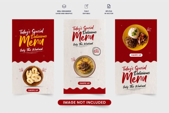 Preview of Restaurant Social Media Story Template food social media design template