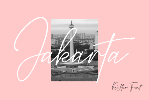 Ruttar Signature Font PNG with transparent background - Preview 3