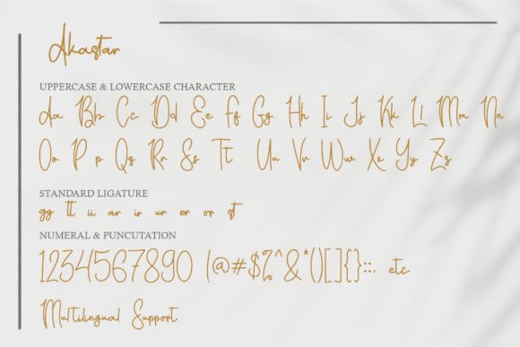 Akastar Font - Preview 5