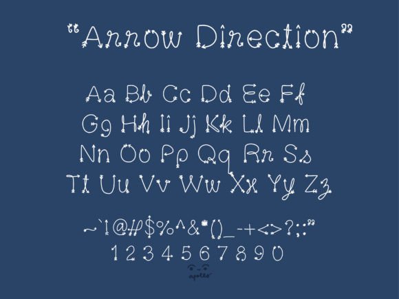Arrow Direction Font - Preview 2