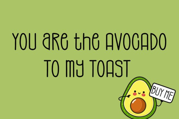 Avocado Smoothie Font - Preview 1