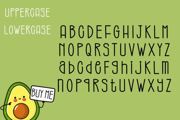 Avocado Smoothie Font - Preview 2