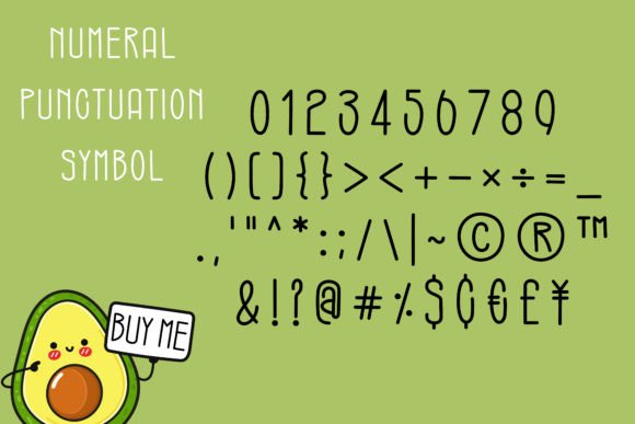 Avocado Smoothie Font - Preview 3