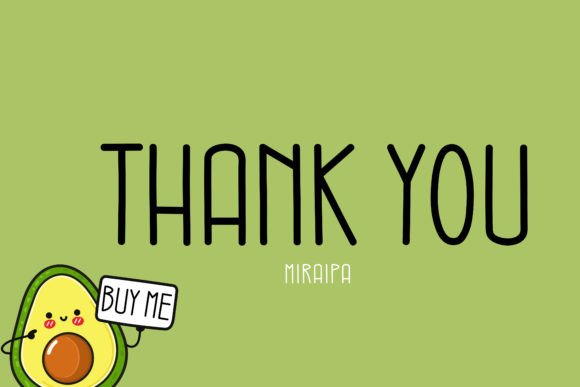 Avocado Smoothie Font - Preview 4