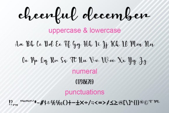 Cheerful December Font - Preview 4