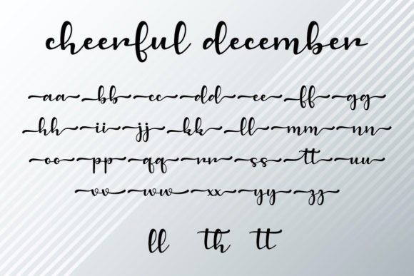 Cheerful December Font - Preview 5