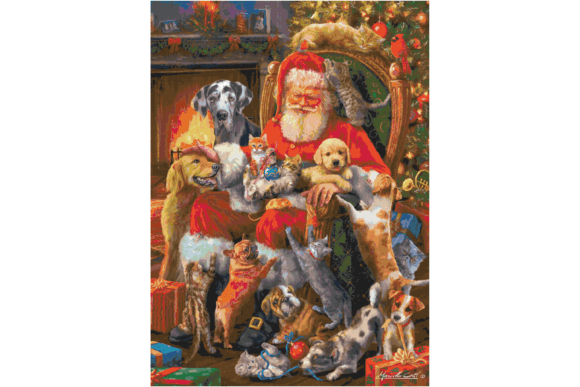 Christmas Santa Cross Stitch Patterns 13