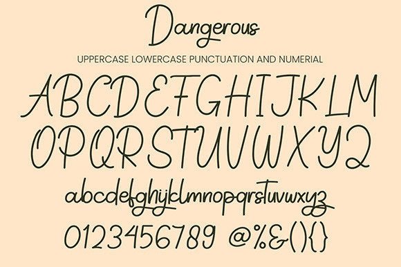 Dangerous Font - Preview 5