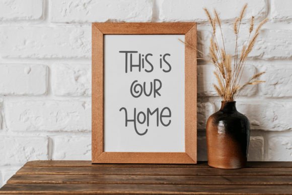 Holiday Line Font PNG with transparent background - Preview 2