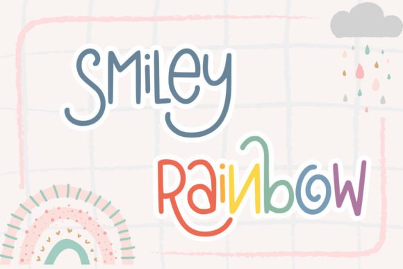 Holiday Line Font PNG with transparent background - Preview 3