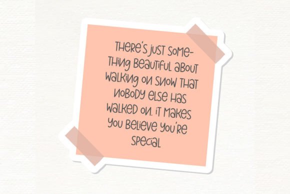 Holiday Line Font PNG with transparent background - Preview 4