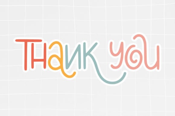 Holiday Line Font PNG with transparent background - Preview 5