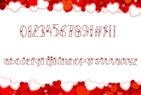 I Fall in Love You Font PNG with transparent background - Preview 2