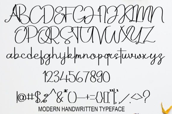 Kanza Bethirk Font PNG with transparent background - Preview 4