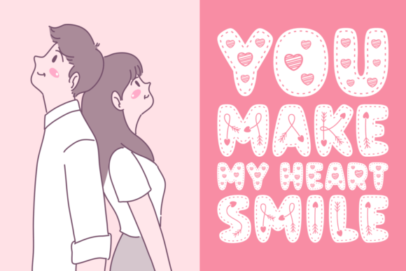 Keep Loving Font PNG with transparent background - Preview 1