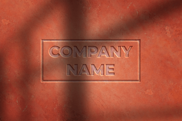 Orange Wall Mockups Graphic Branding & Identity Mockups By zerologicstudio
