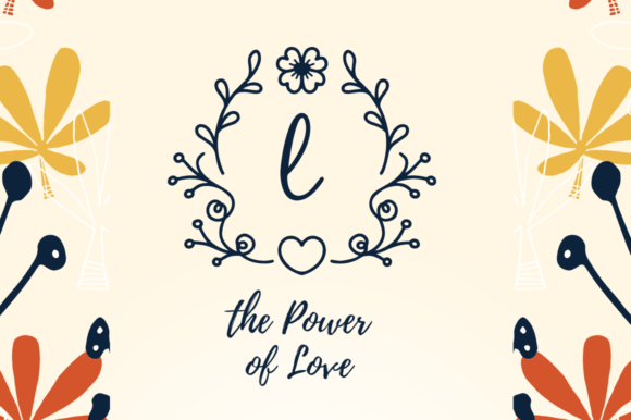 Abigail Valentine Monogram Font - Preview 2
