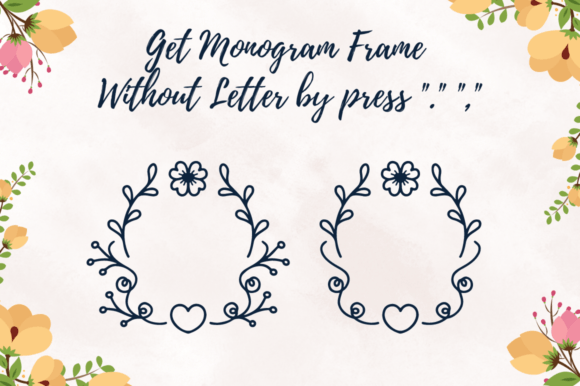 Abigail Valentine Monogram Font - Preview 3