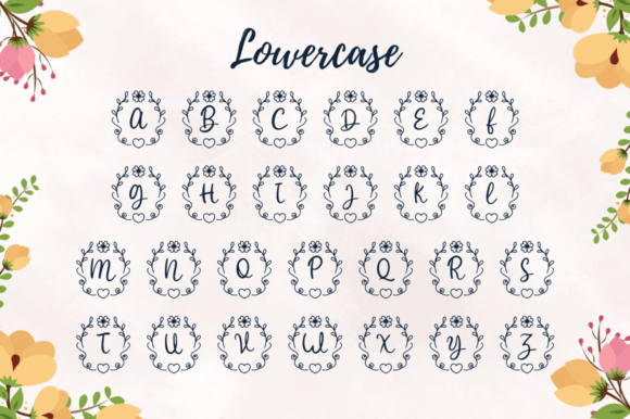 Abigail Valentine Monogram Font - Preview 5