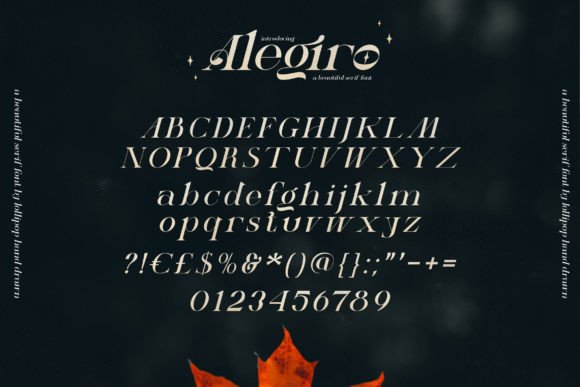 Alegiro Font PNG with transparent background - Preview 5