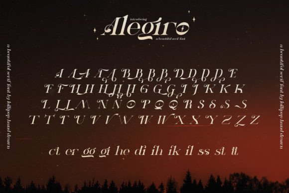 Alegiro Font PNG with transparent background - Preview 6