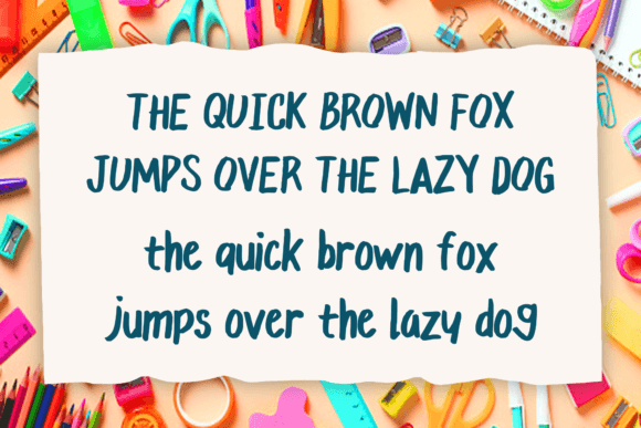 Back to School Font - Preview 3