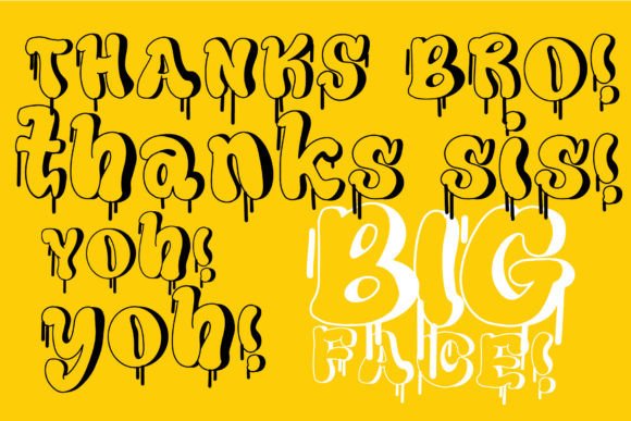 Big Face! Font - Preview 5