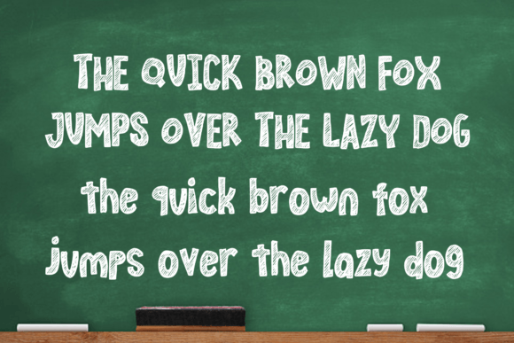 Chalkboard Font PNG with transparent background - Preview 3