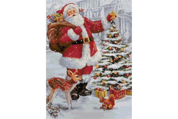 Christmas Santa Cross Stitch Patterns 14