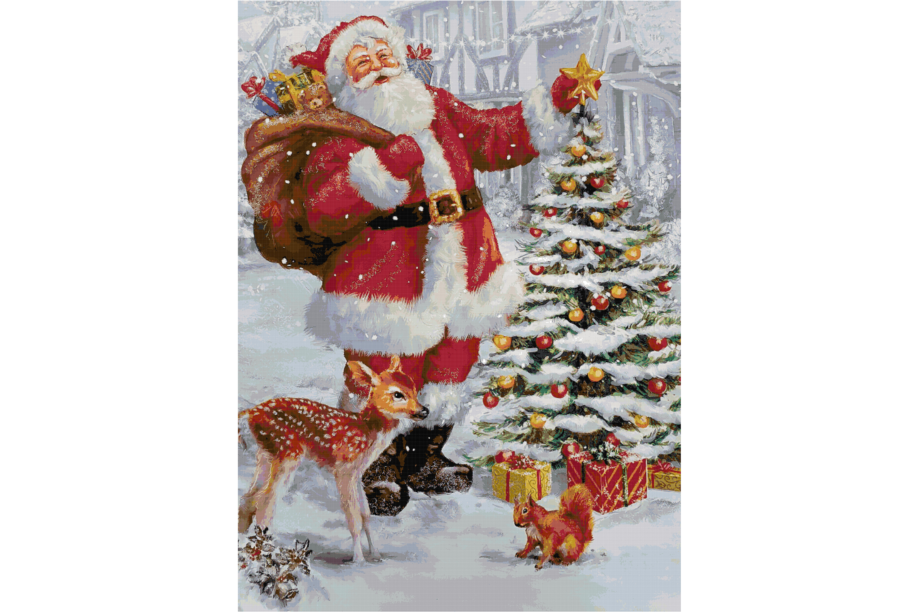 Christmas Santa Cross Stitch Patterns 14