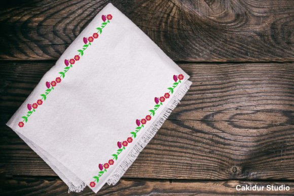 Flowers & Butterflies Border