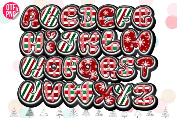 Merry Jolly Font PNG with transparent background - Preview 5