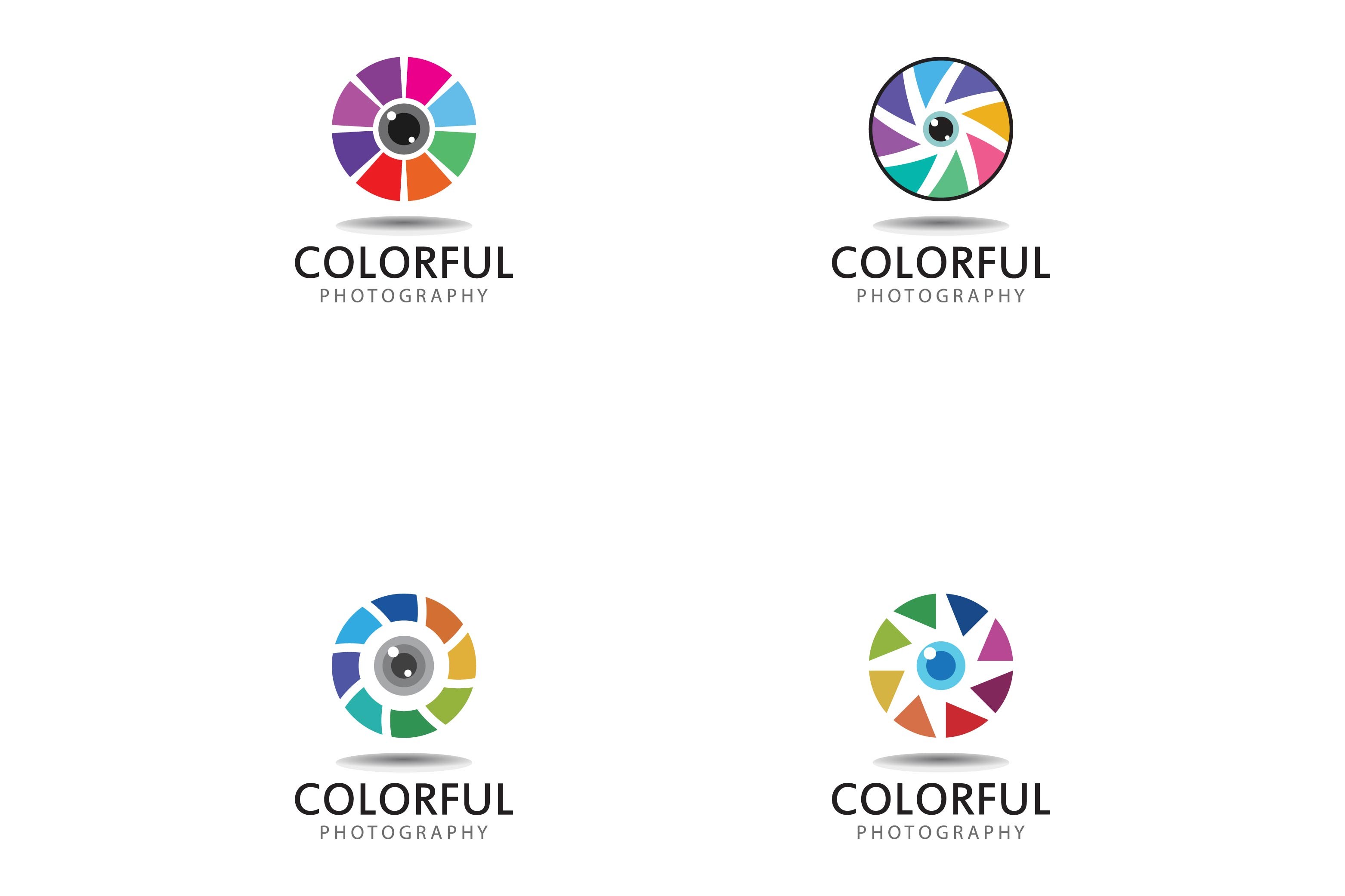 Photography Camera Lens Logo Design