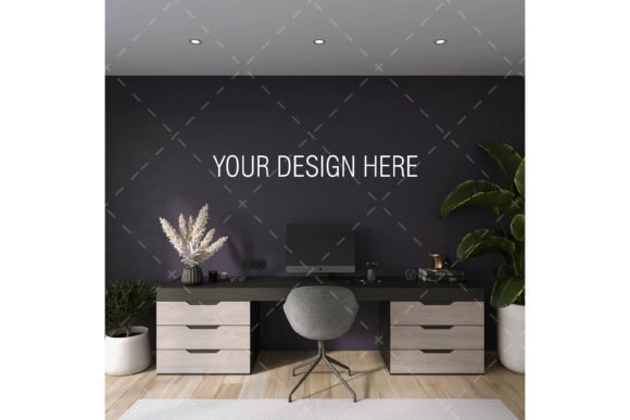 Study Room Frame Mockup Graphic by hellonage · Creative Fabrica