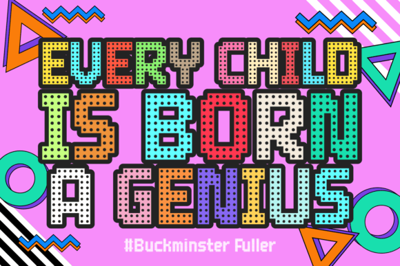 Domino Brick Font - Preview 1