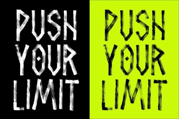 Fork Brush Font - Preview 2