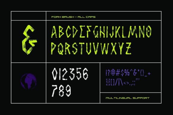 Fork Brush Font - Preview 5