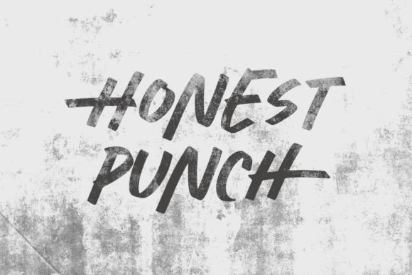 Honest Punch Font PNG with transparent background - Preview 1