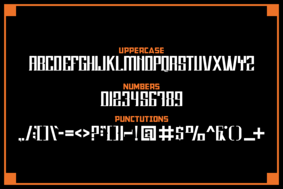 Hraxters Font PNG with transparent background - Preview 2