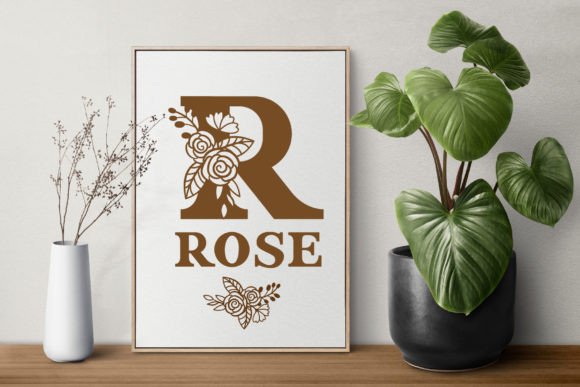 Iris Monogram Font PNG with transparent background - Preview 4