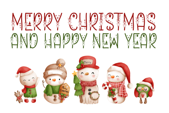 Jingle Noels Font PNG with transparent background - Preview 2