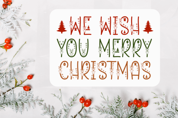 Jingle Noels Font PNG with transparent background - Preview 3