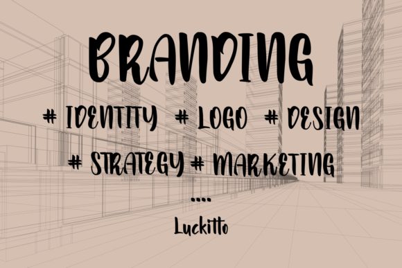 Luckitto Font PNG with transparent background - Preview 1