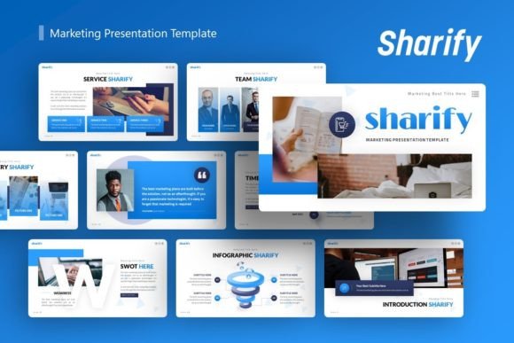 Preview of Marketing Presentation - Sharify marketing presentation template