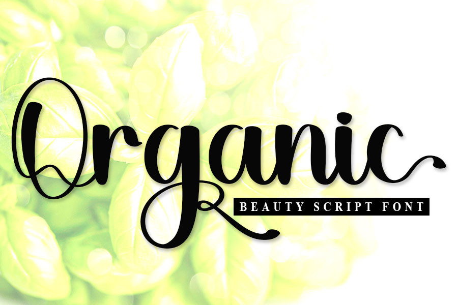 Organic Font by FreshTypeINK · Creative Fabrica font preview