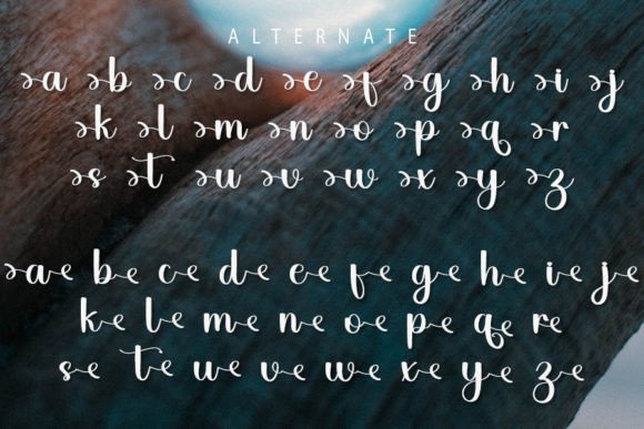 Organic Font PNG with transparent background - Preview 6