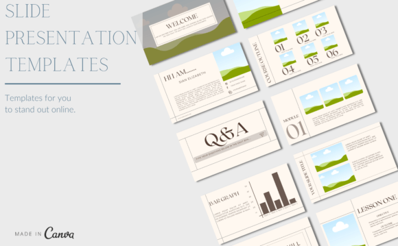 21-slide Canva webinar deck template for coaches and educators